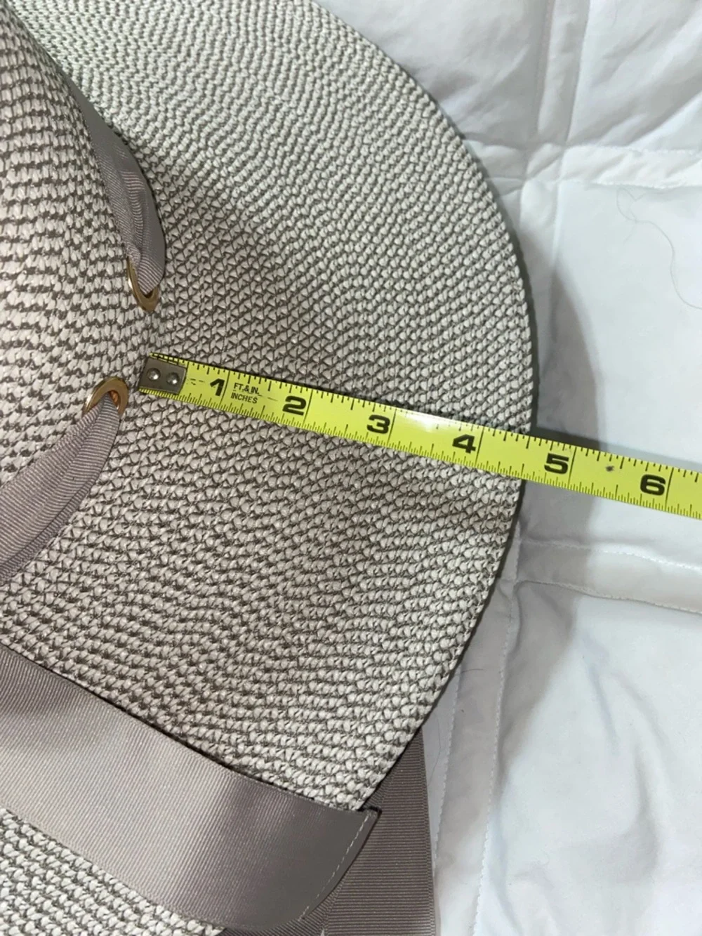 RARE Like new Eric Javits Artista Straw Hat - white taupe - Picture 8 of 15